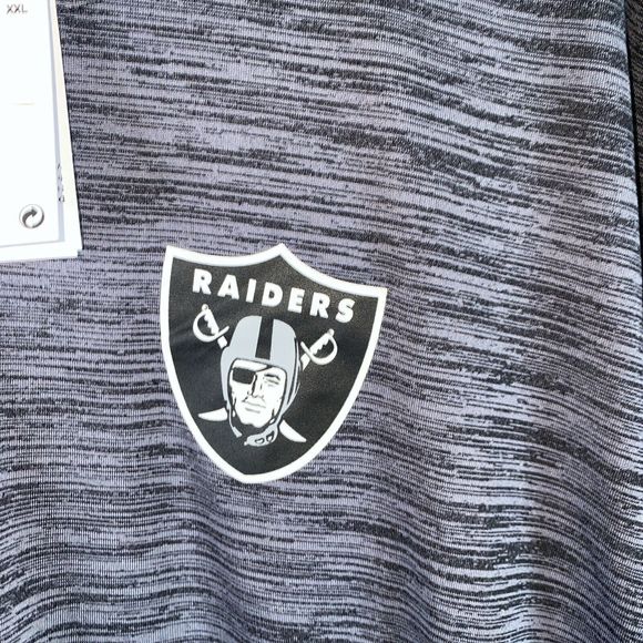Las Vegas Raiders NFL Dri-Fit Nike Mens Long Sleeve Tee Shirt Velocity XXL New - Picture 3 of 7